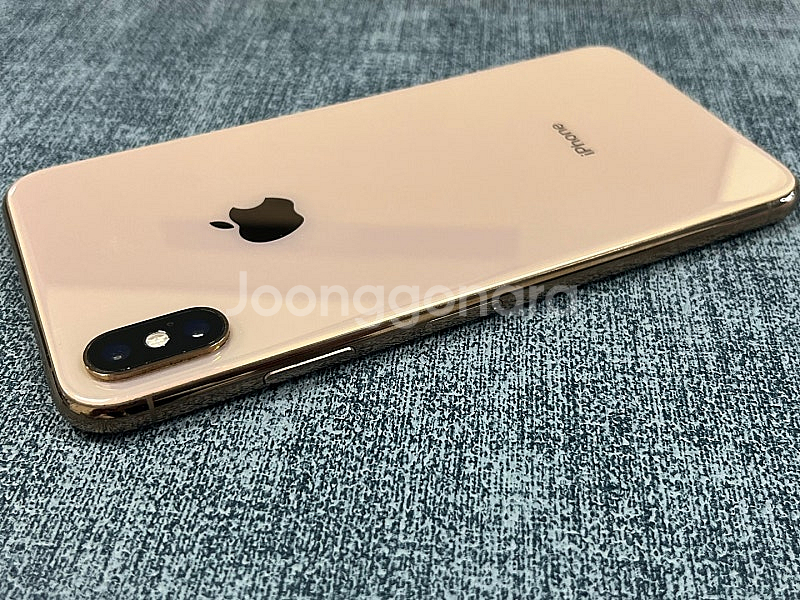 아이폰XS MAX 골드 64G 외관 깨끗한 A급 단말기 실사용 추천 정상해지 25만원 판매합니다--6